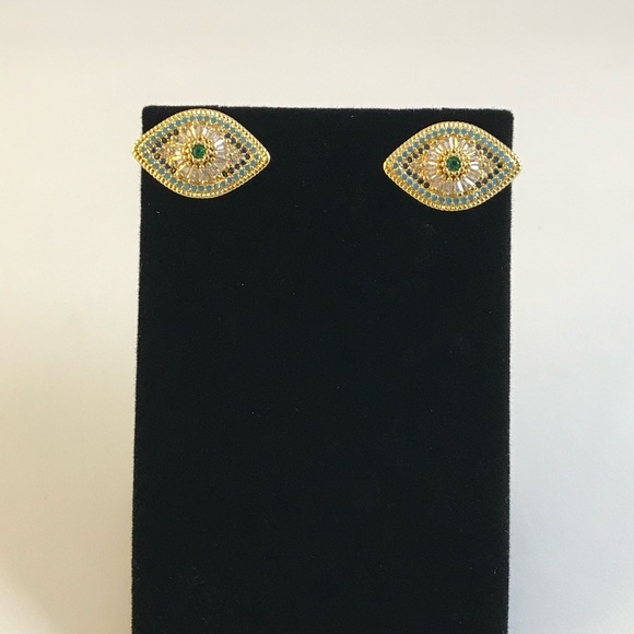 Evil Eye Earrings - Picture 4 of 11